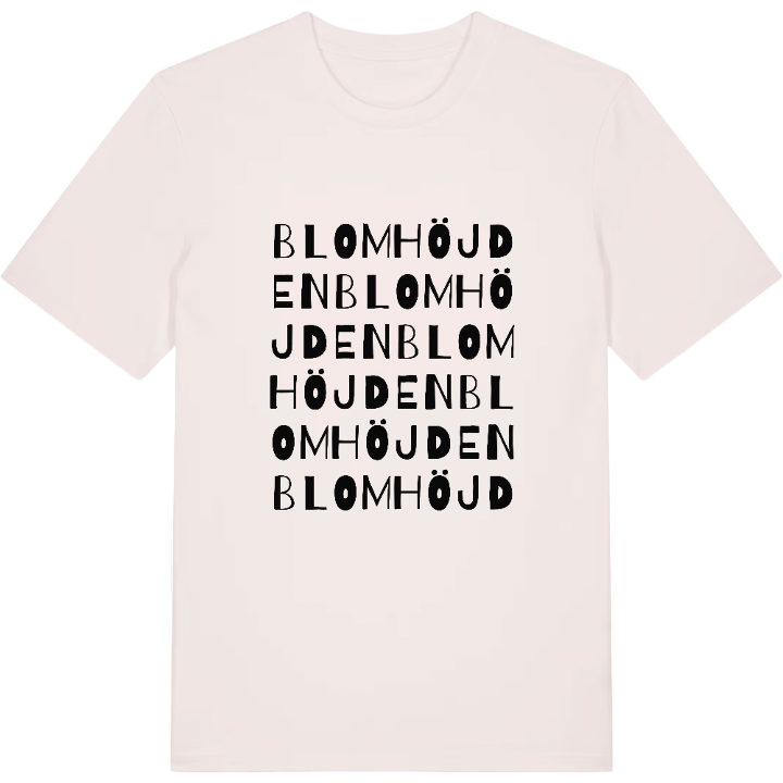 Blomhöjden ordlek t-shirt – t-shirt från PinShirt