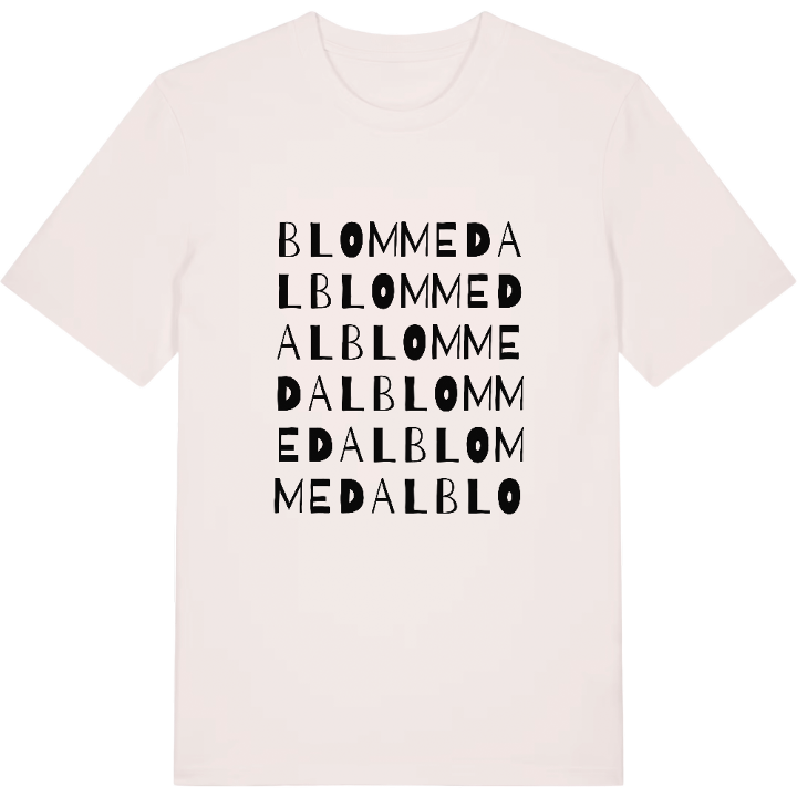 Blommedal ordlek t-shirt – t-shirt från PinShirt