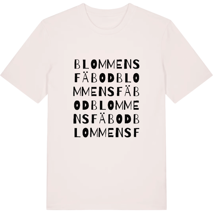 Blommens fäbod ordlek t-shirt – t-shirt från PinShirt
