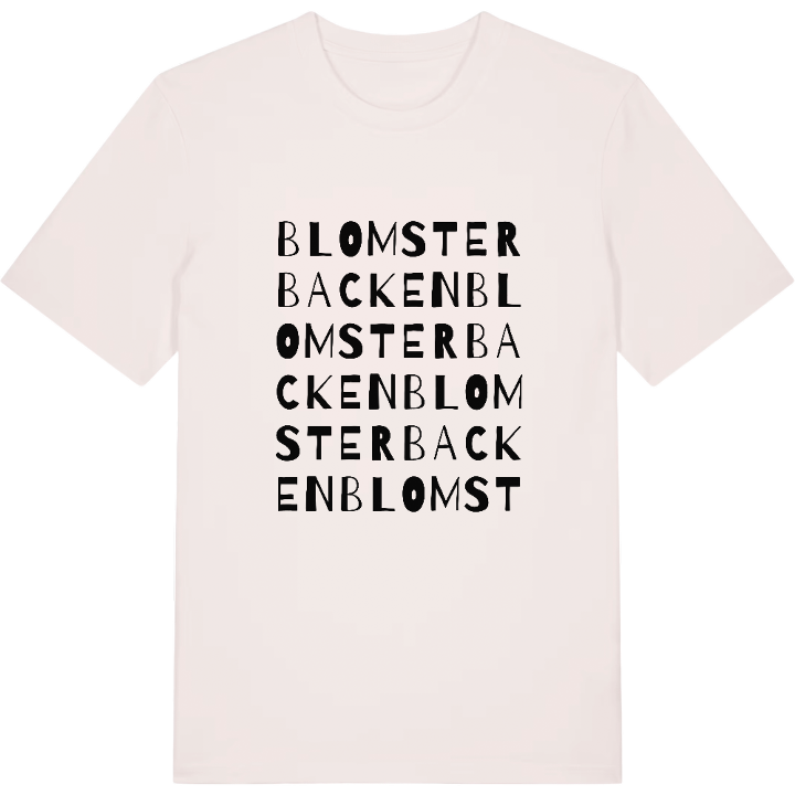Blomsterbacken ordlek t-shirt – t-shirt från PinShirt