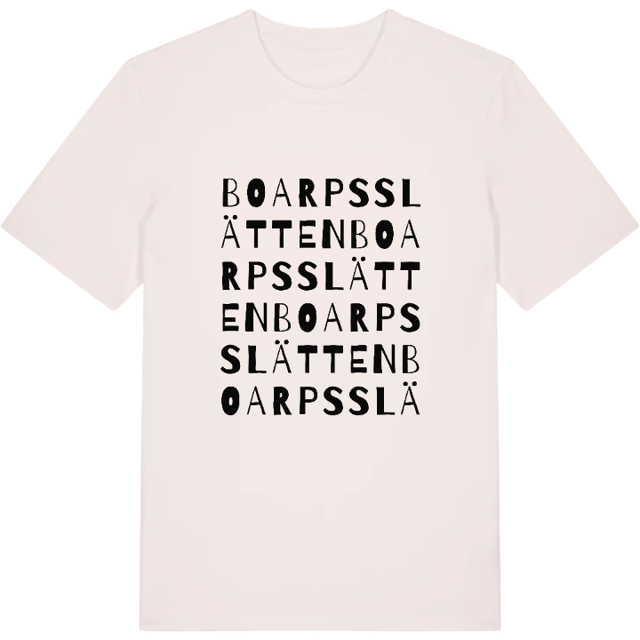 Boarpsslätten ordlek t-shirt – t-shirt från PinShirt