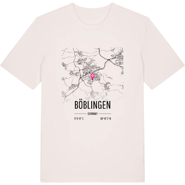 Böblingen karta t-shirt – t-shirt från PinShirt