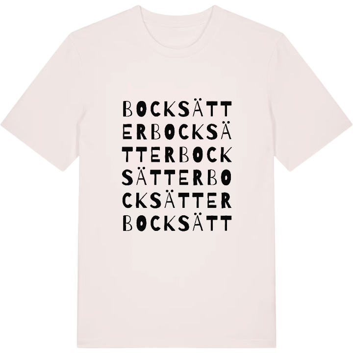 Bocksätter ordlek t-shirt – t-shirt från PinShirt