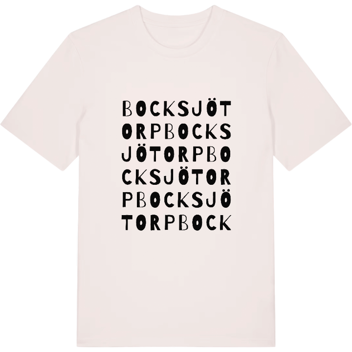 Bocksjötorp ordlek t-shirt – t-shirt från PinShirt