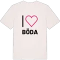 Jag älskar Böda t-shirt stort tryck