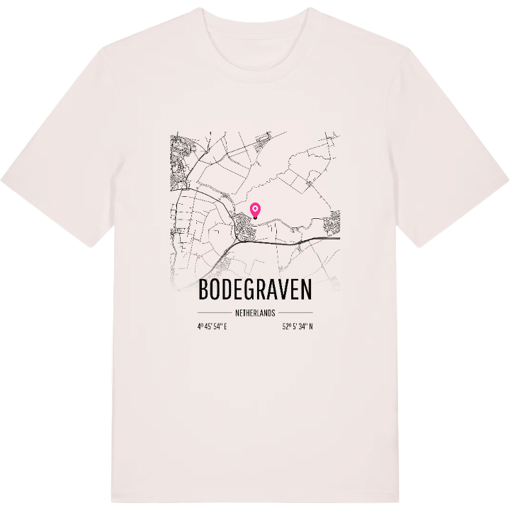 Bodegraven karta t-shirt – t-shirt från PinShirt