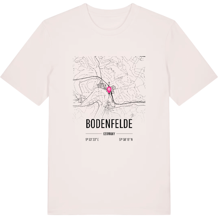 Bodenfelde karta t-shirt – t-shirt från PinShirt