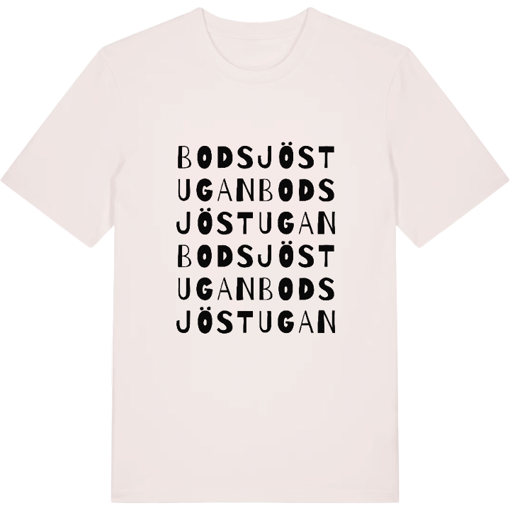 Bodsjöstugan ordlek t-shirt – t-shirt från PinShirt
