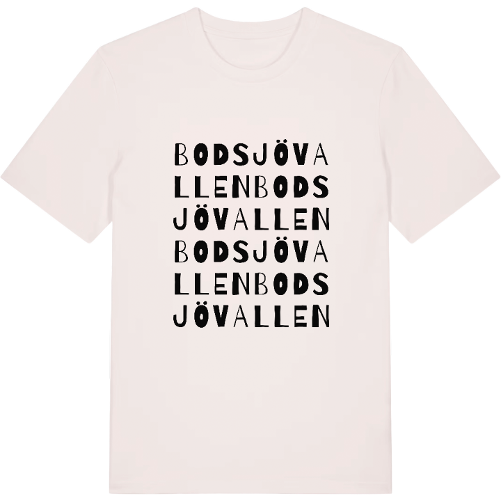 Bodsjövallen ordlek t-shirt – t-shirt från PinShirt