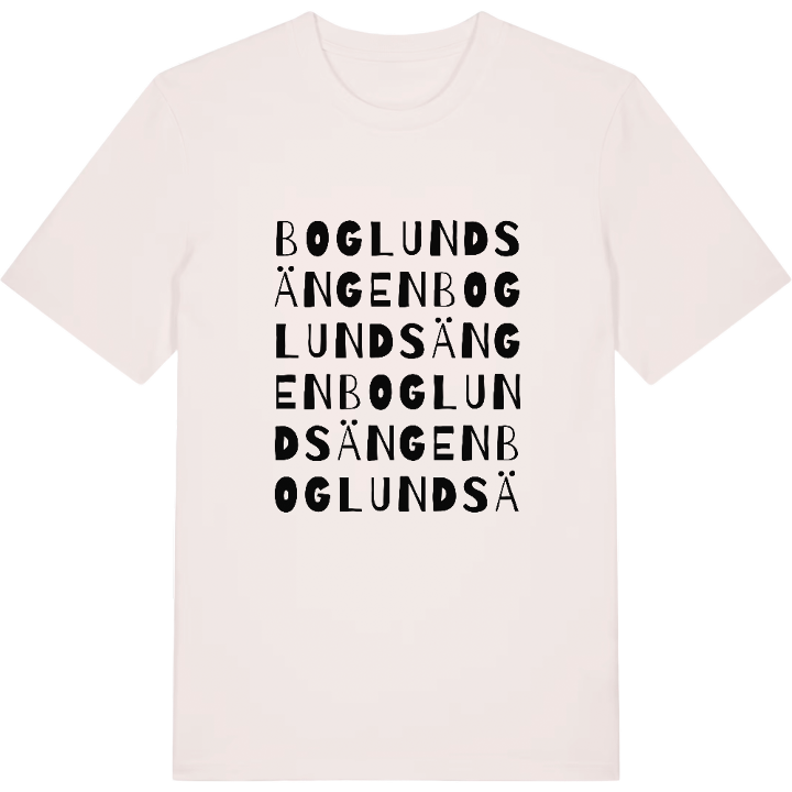 Boglundsängen ordlek t-shirt – t-shirt från PinShirt