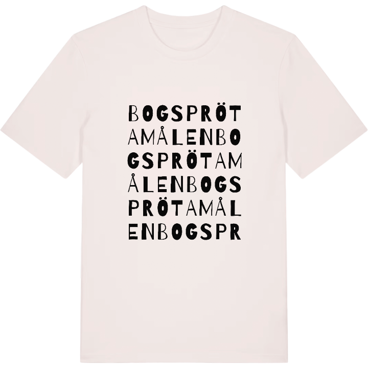 Bogsprötamålen ordlek t-shirt – t-shirt från PinShirt