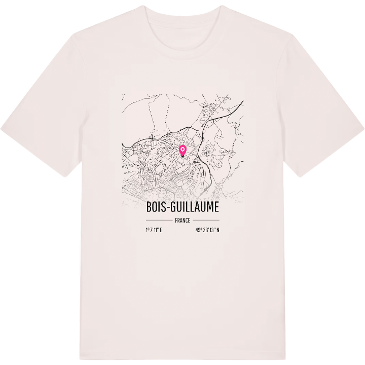 Bois-Guillaume karta t-shirt – t-shirt från PinShirt