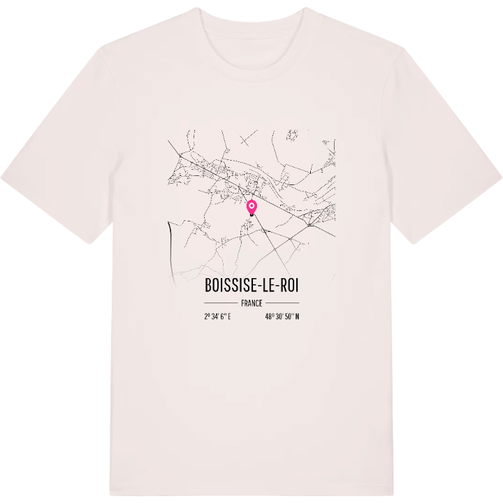 Boissise-le-Roi karta t-shirt – t-shirt från PinShirt