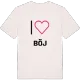 Jag älskar Böj t-shirt stort tryck
