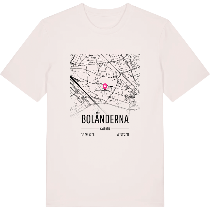 Boländerna karta t-shirt – t-shirt från PinShirt