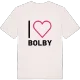 Jag älskar Bolby t-shirt stort tryck