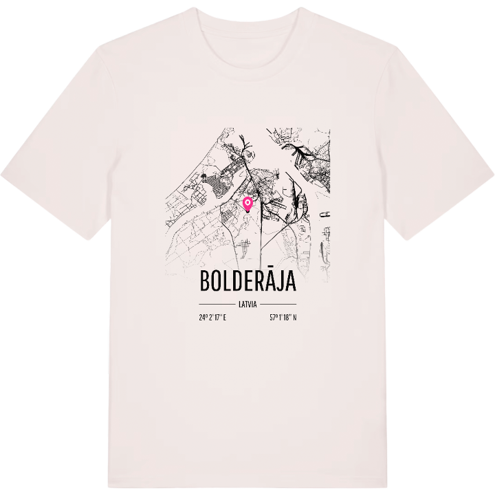 Bolderāja karta t-shirt – t-shirt från PinShirt