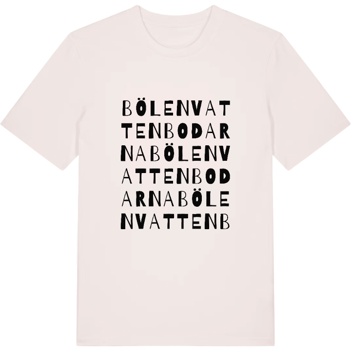 Bölenvattenbodarna ordlek t-shirt – t-shirt från PinShirt