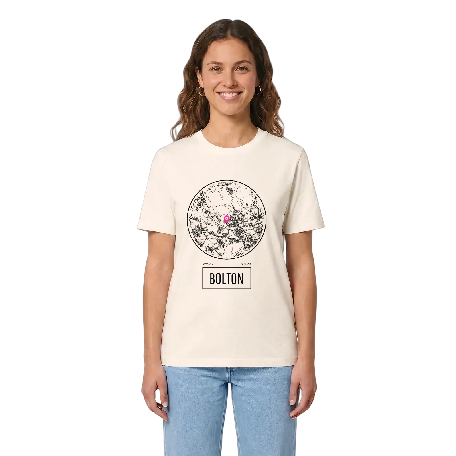 Bolton t-shirt – Vintage White, i miljö