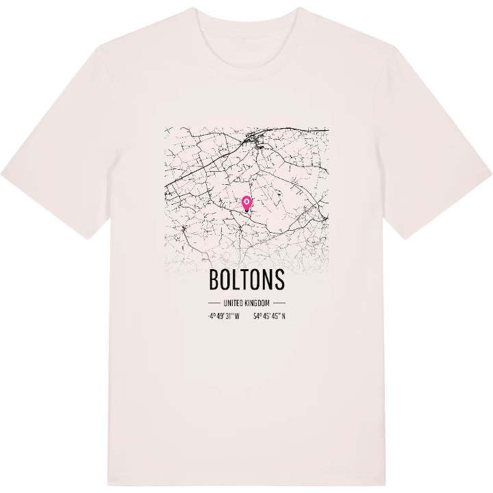 Boltons karta t-shirt – t-shirt från PinShirt