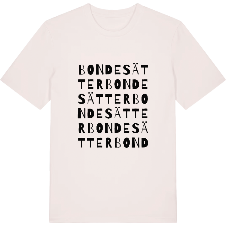 Bondesätter ordlek t-shirt – t-shirt från PinShirt