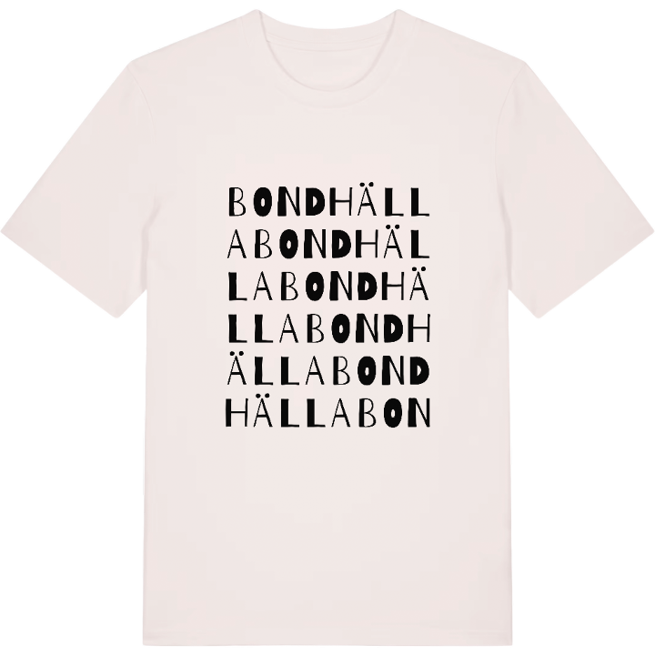 Bondhälla ordlek t-shirt – t-shirt från PinShirt