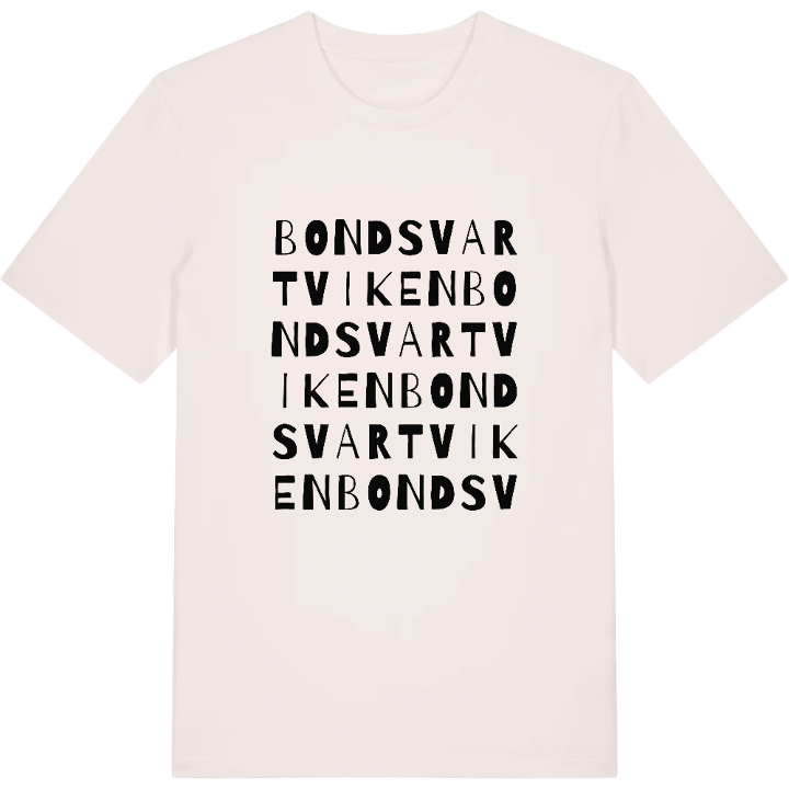 Bondsvartviken ordlek t-shirt – t-shirt från PinShirt