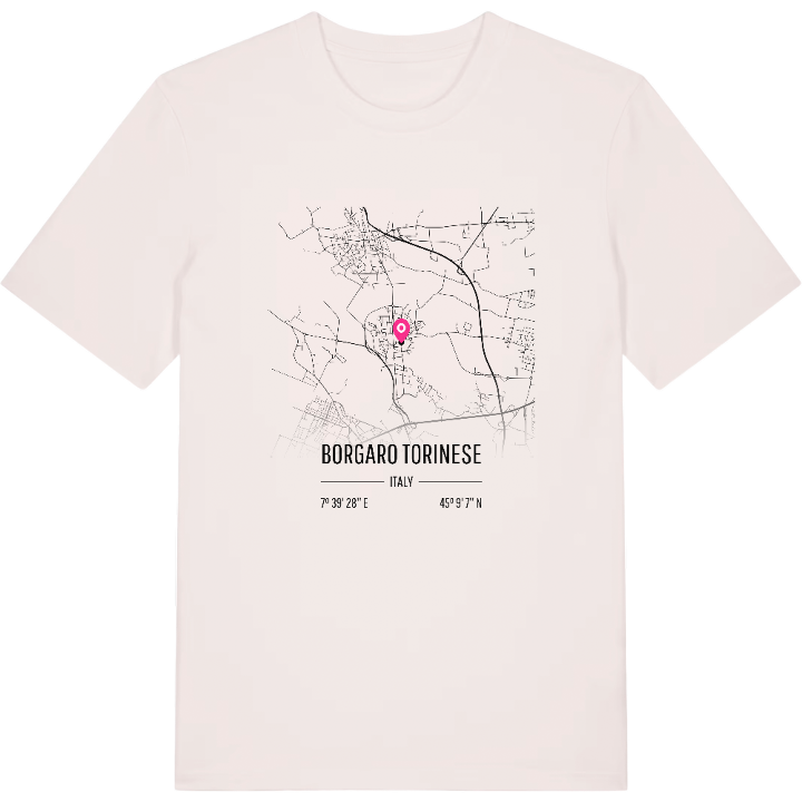 Borgaro Torinese karta t-shirt – t-shirt från PinShirt