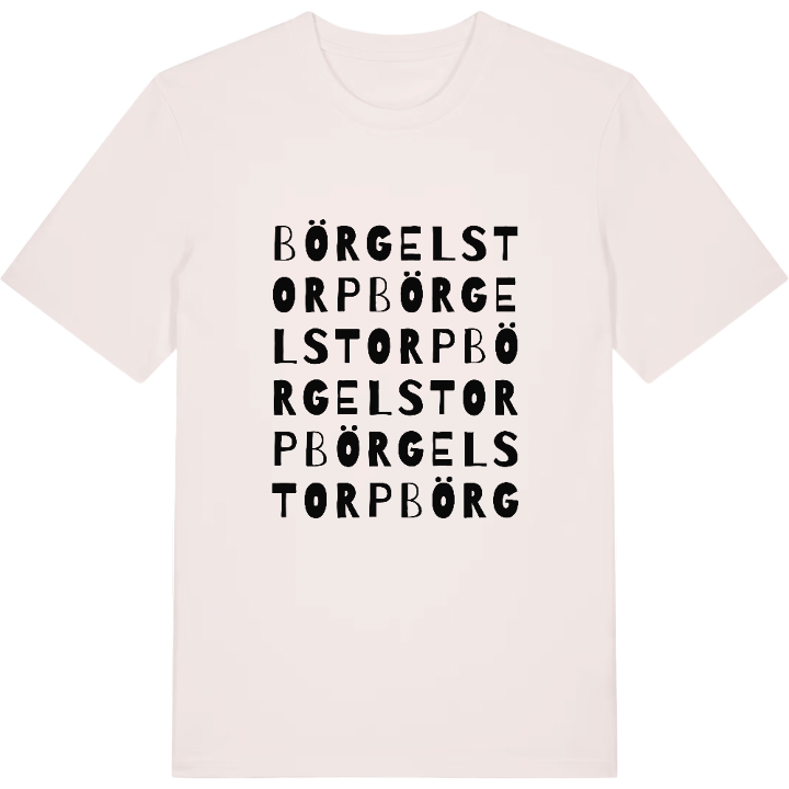 Börgelstorp ordlek t-shirt – t-shirt från PinShirt