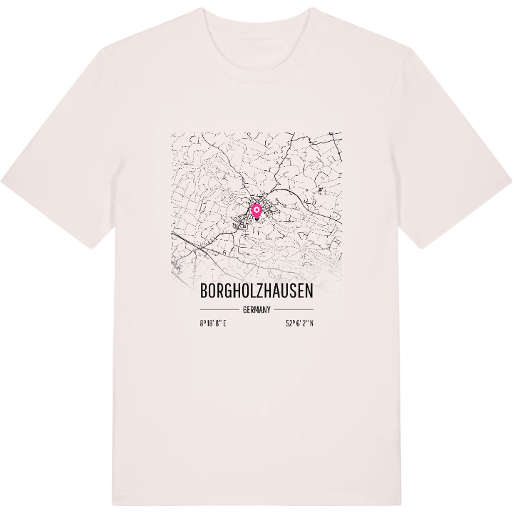 Borgholzhausen karta t-shirt – t-shirt från PinShirt