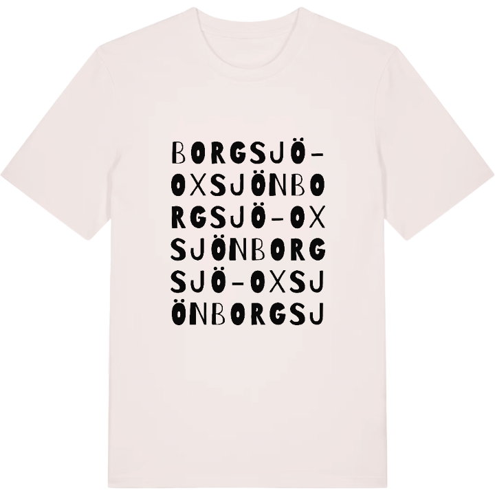 Borgsjö-Oxsjön ordlek t-shirt – t-shirt från PinShirt