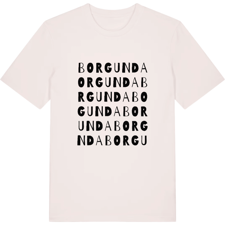 Borgunda ordlek t-shirt – t-shirt från PinShirt