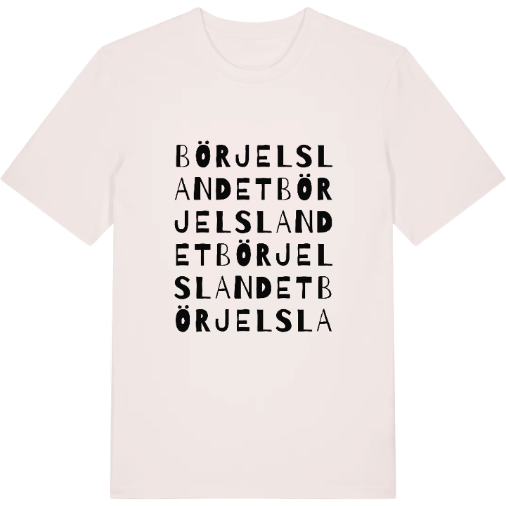 Börjelslandet ordlek t-shirt – t-shirt från PinShirt