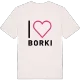 Jag älskar Borki t-shirt stort tryck