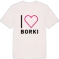 Jag älskar Borki t-shirt stort tryck