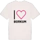 Jag älskar Borkum t-shirt stort tryck