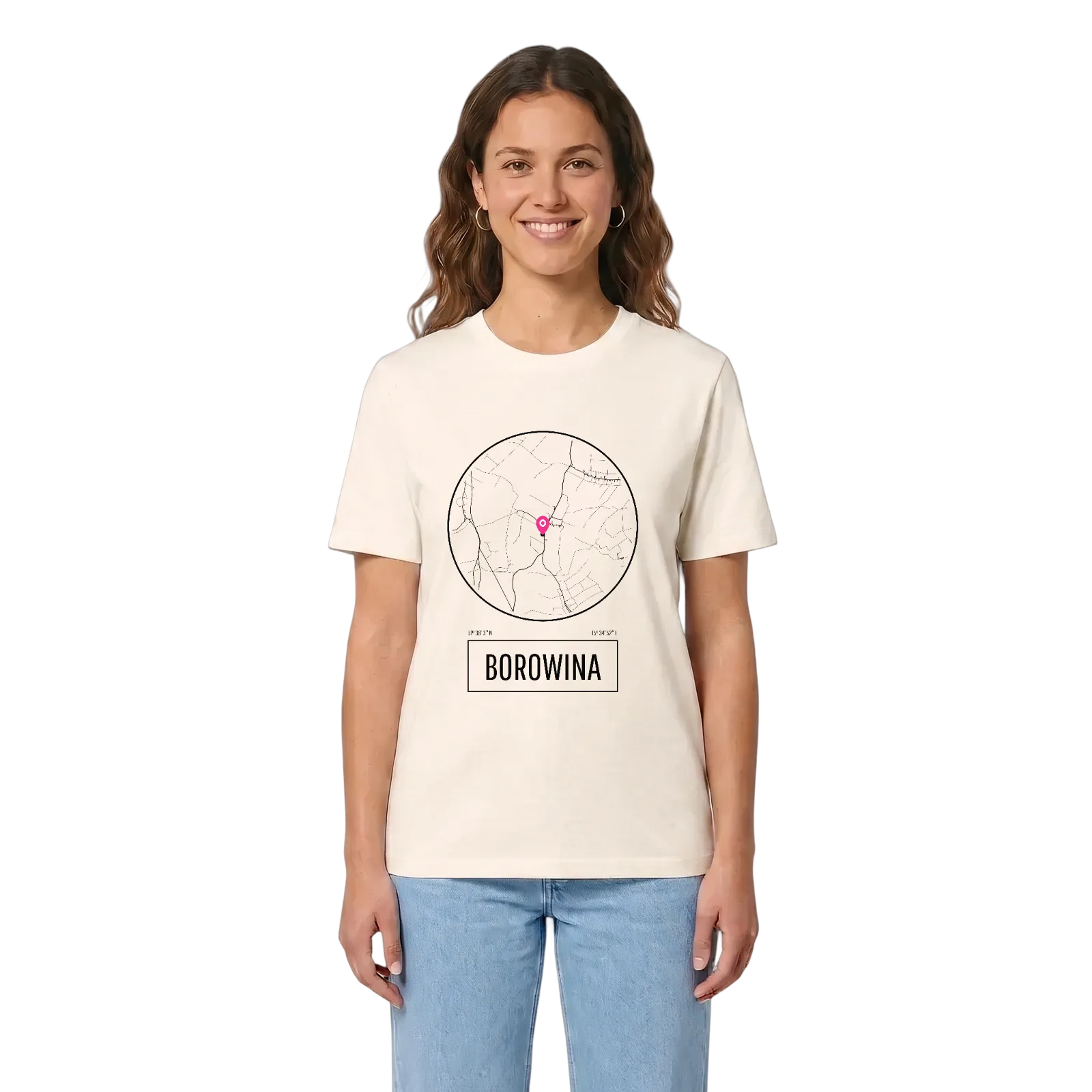 Borowina t-shirt – Vintage White, i miljö