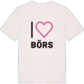 Jag älskar Börs t-shirt stort tryck