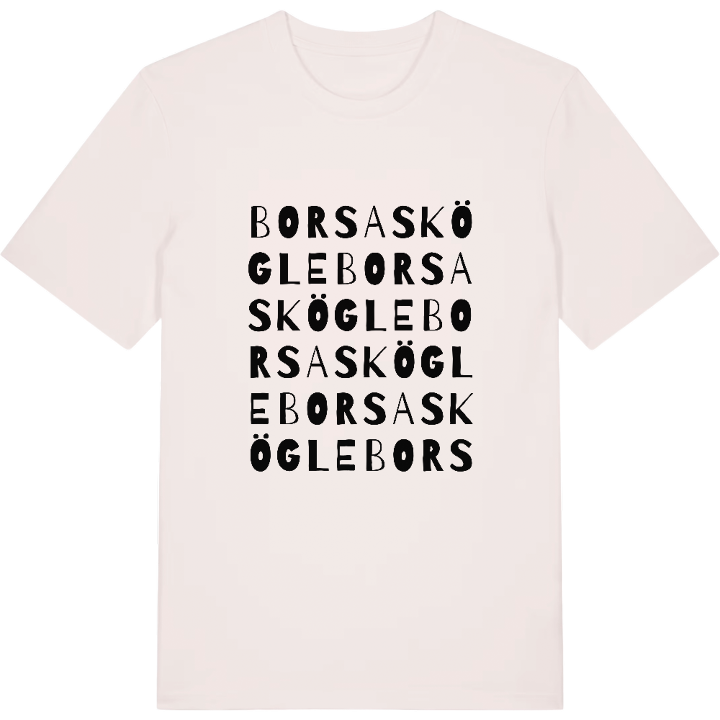 Borsaskögle ordlek t-shirt – t-shirt från PinShirt