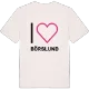 Jag älskar Börslund t-shirt stort tryck