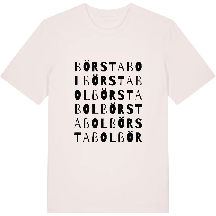 Börstabol ordlek t-shirt – t-shirt från PinShirt