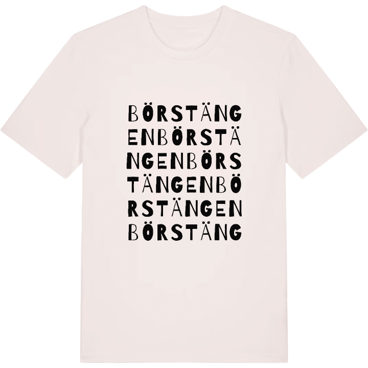 Börstängen ordlek t-shirt – t-shirt från PinShirt