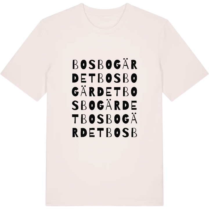 Bosbogärdet ordlek t-shirt – t-shirt från PinShirt