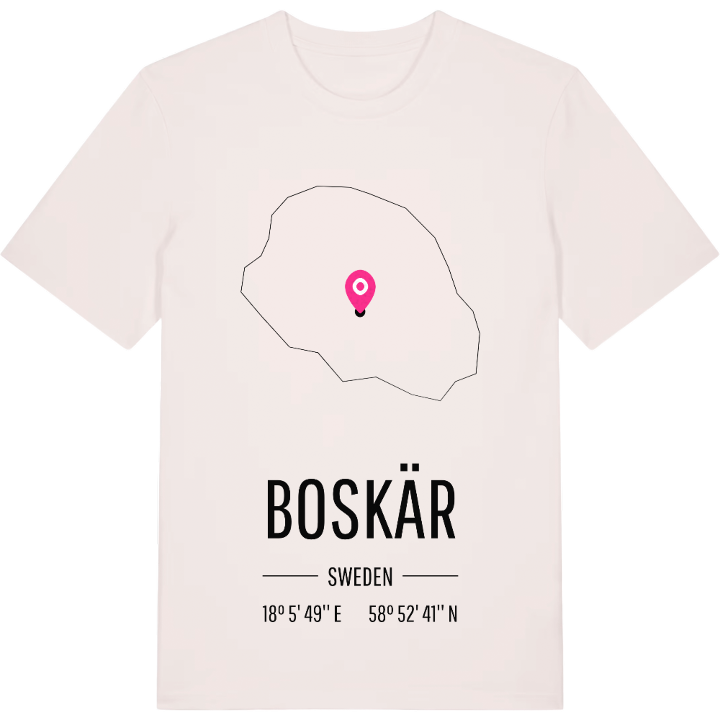 Boskär karta t-shirt – t-shirt från PinShirt