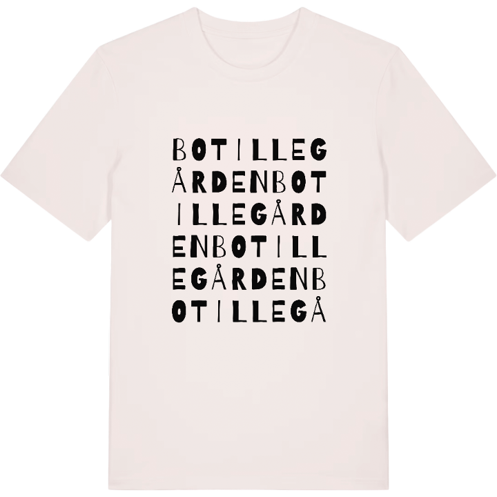 Botillegården ordlek t-shirt – t-shirt från PinShirt