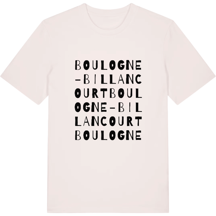 Boulogne-Billancourt ordlek t-shirt – t-shirt från PinShirt