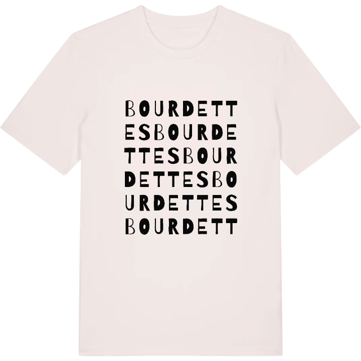 Bourdettes ordlek t-shirt – t-shirt från PinShirt