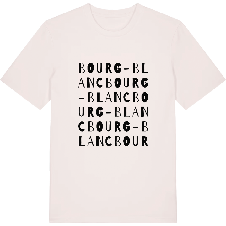 Bourg-Blanc ordlek t-shirt – t-shirt från PinShirt