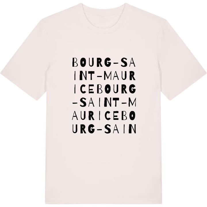 Bourg-Saint-Maurice ordlek t-shirt – t-shirt från PinShirt