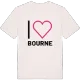 Jag älskar Bourne t-shirt stort tryck